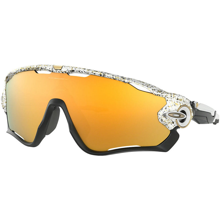 Oakley Jawbreaker Splatter White 24k Sunglasses